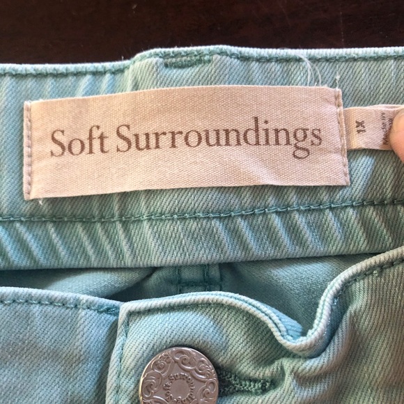 Soft Surroundings Denim Shorts 1X - Picture 3 of 6